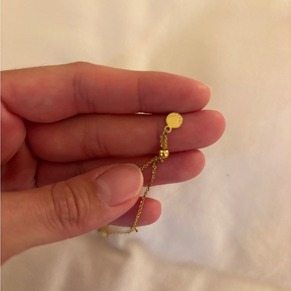 Gorjana Parker chain charm mini star dainty 14k plated Gold Star Charm Bracelet - Picture 5 of 5